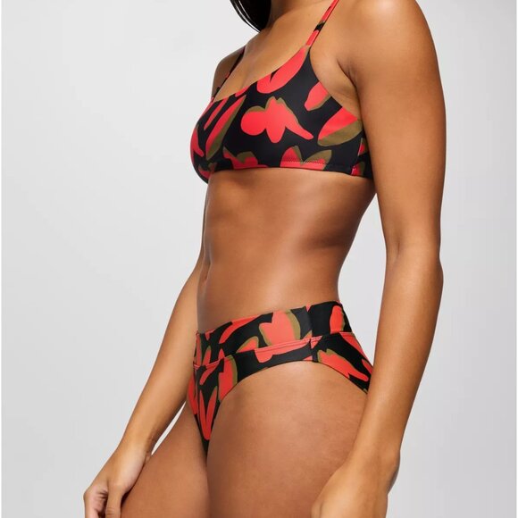 prAna Summer Wave Swim Bottom Size L | NWT | Rose Fire Indo Disco - Picture 5 of 6